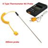 TM-902C LCD Type K Digitalt Termometer Med Probe + 1 stk 300mm Termoelementprobe