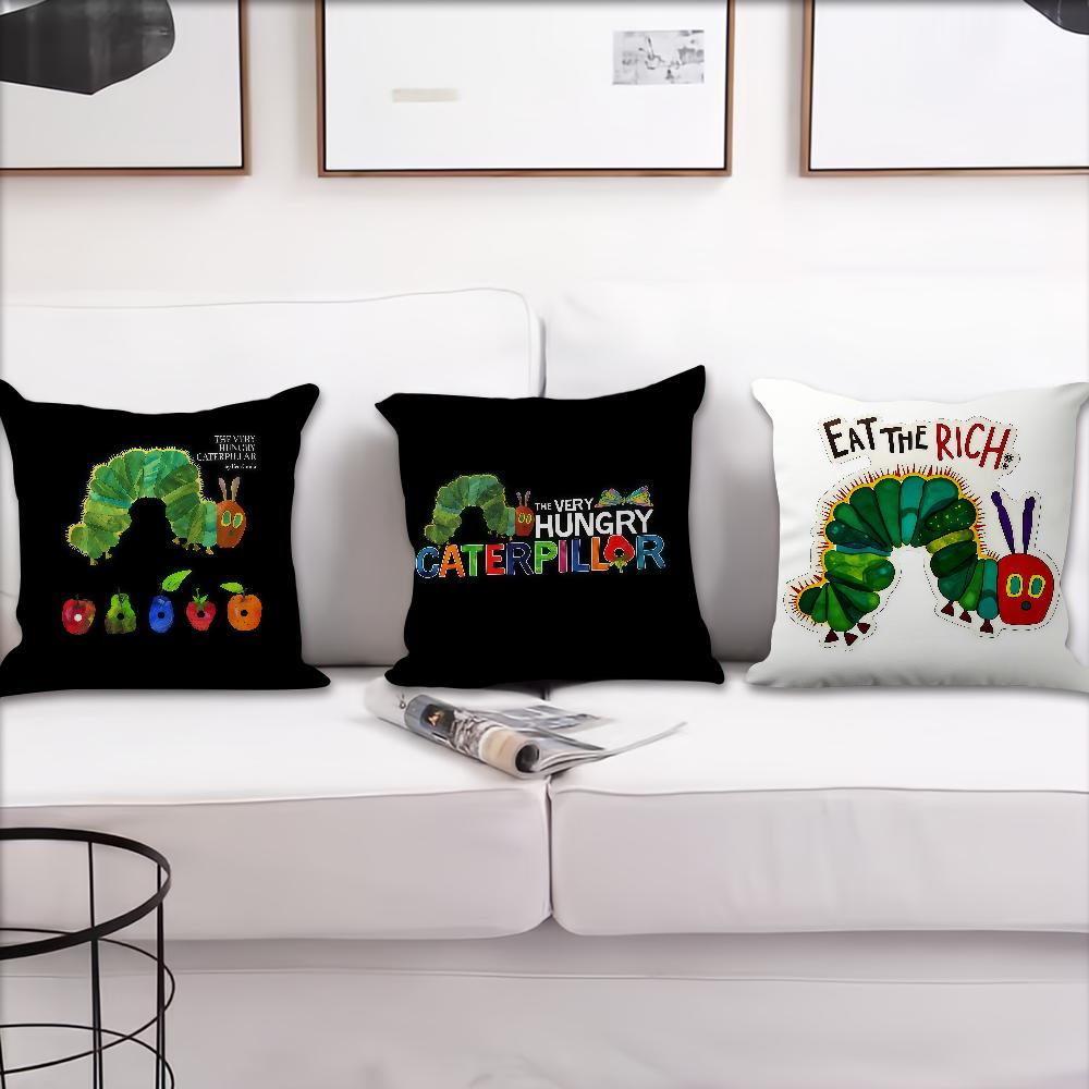 Eat The Rich Hungry Caterpillar cushion cover Pillow Cover Decoration Room Home Sofa living Office Car Nordic Simplicity