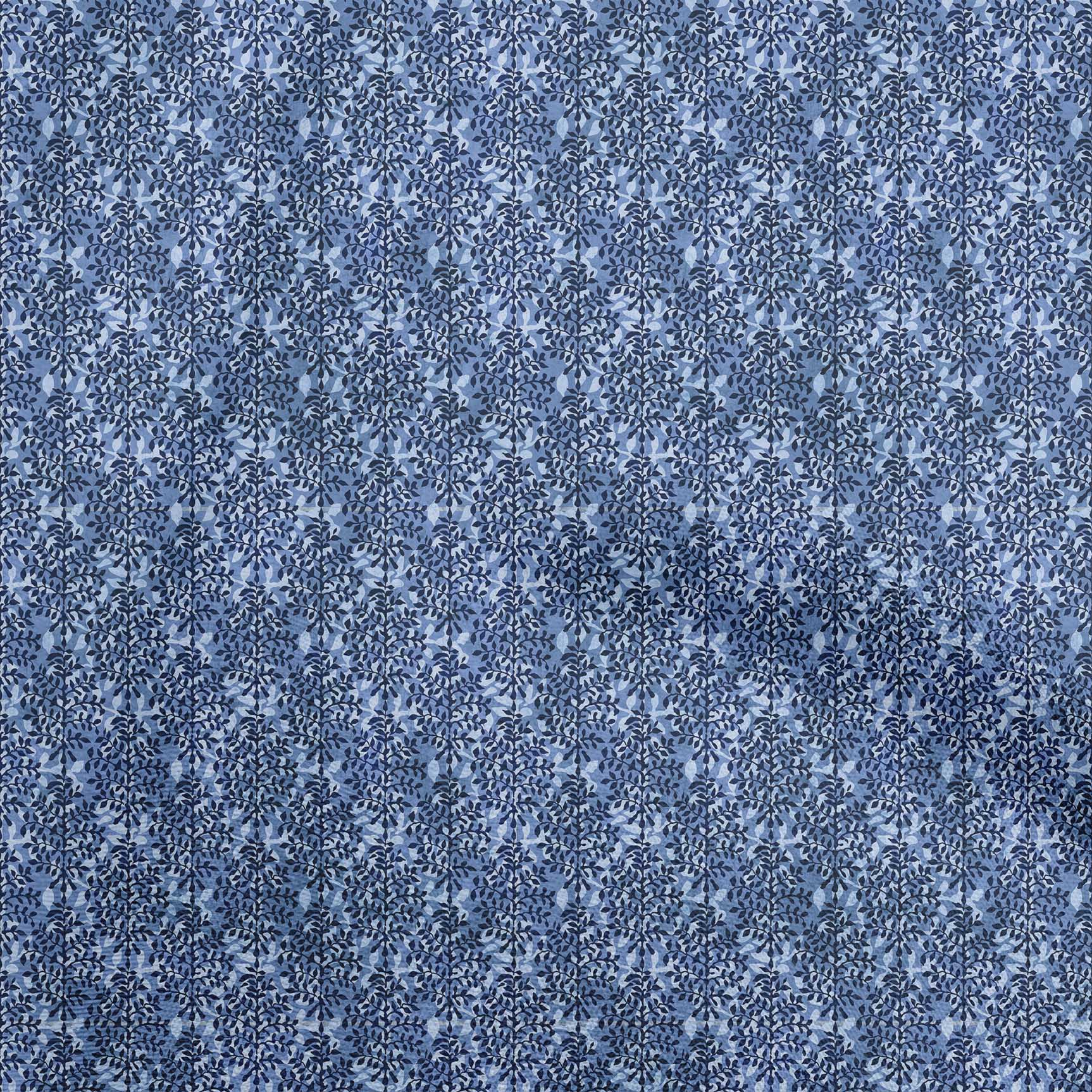 

oneOone Cotton Flex Gray Fabric Asian Dabu Print Sewing Fabric By The Yard Printed Diy Clothing Sewing Supplies 40 Inch 42 Inch Wide - Viscose Chiffon середній синього кольору