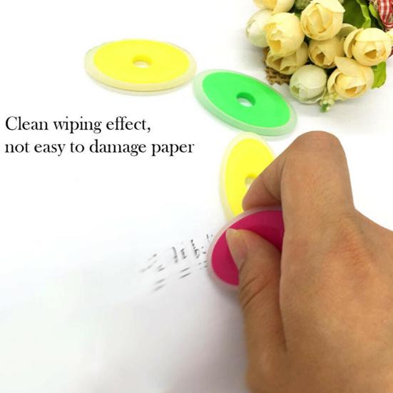 Eraser Lightweight Elliptical shape Silicone Oval Soft Pencil Mark Eraser for School