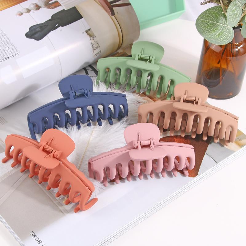 11CM Dragon Bone Hair Claw Clip Matte PS Plastic Hair Claw for Women Girls Non Slip Hair Accessories
