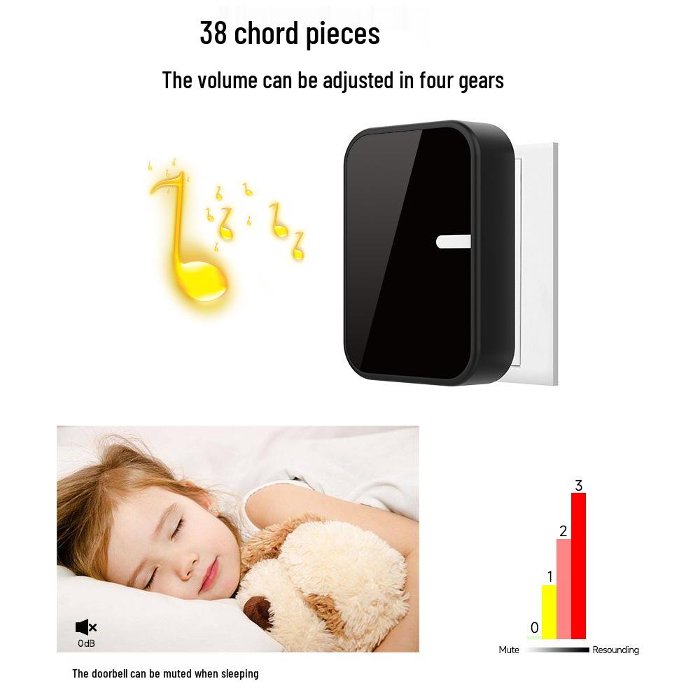Wireless Battery-Free Waterproof Long-Distance Ding Dong Doorbell with Self-Powered 433 MHz Technology