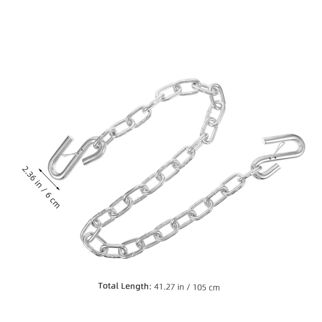 HAWILLOSCH Anti Drop Chain Spring Hook for Trailers with Reliable Trailer Safety Chain, Durable,