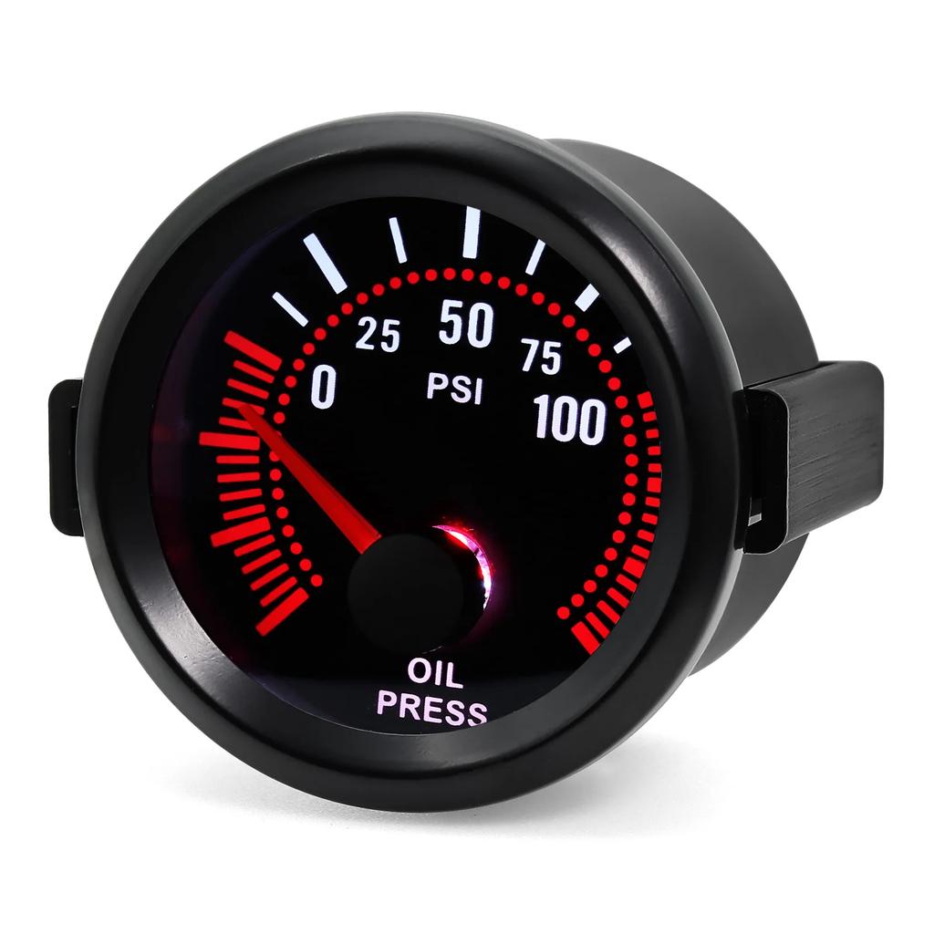 AD 52MM Car Tachometer PSI Bar Boost Meter Water Temp Oil Temp Gauge Oil Pressure Vacuum Volts For 12V Gasoline Car Customized