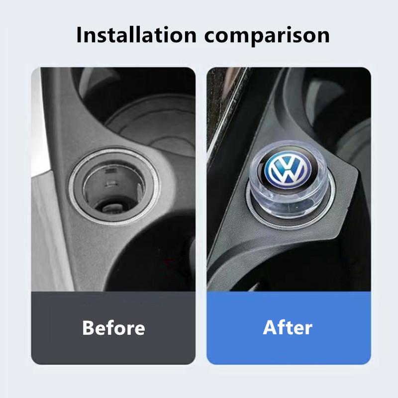 For VW Car Cigarette Lighter Dust Cover Dustproof Cap Plug Car Styling for VW Tiguan Polo Golf 7 Jetta Interior Mouldings XTKH-A325
