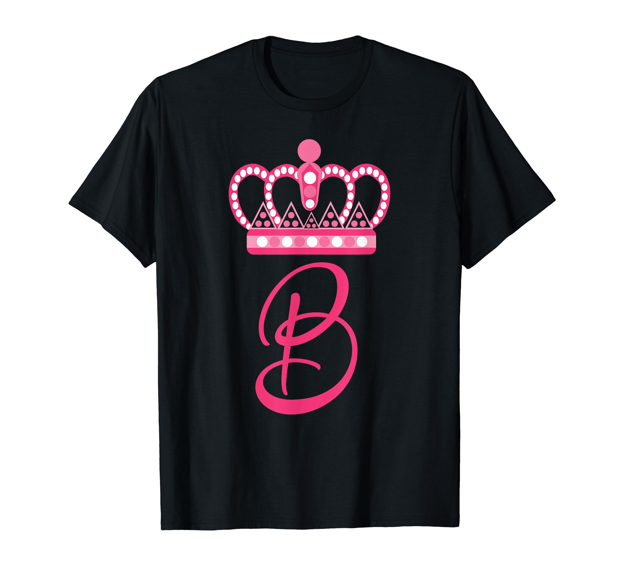 

Queen B Bee Alphabet B Crown Alphabet Monogram Bride Bee Lover T-Shirt
