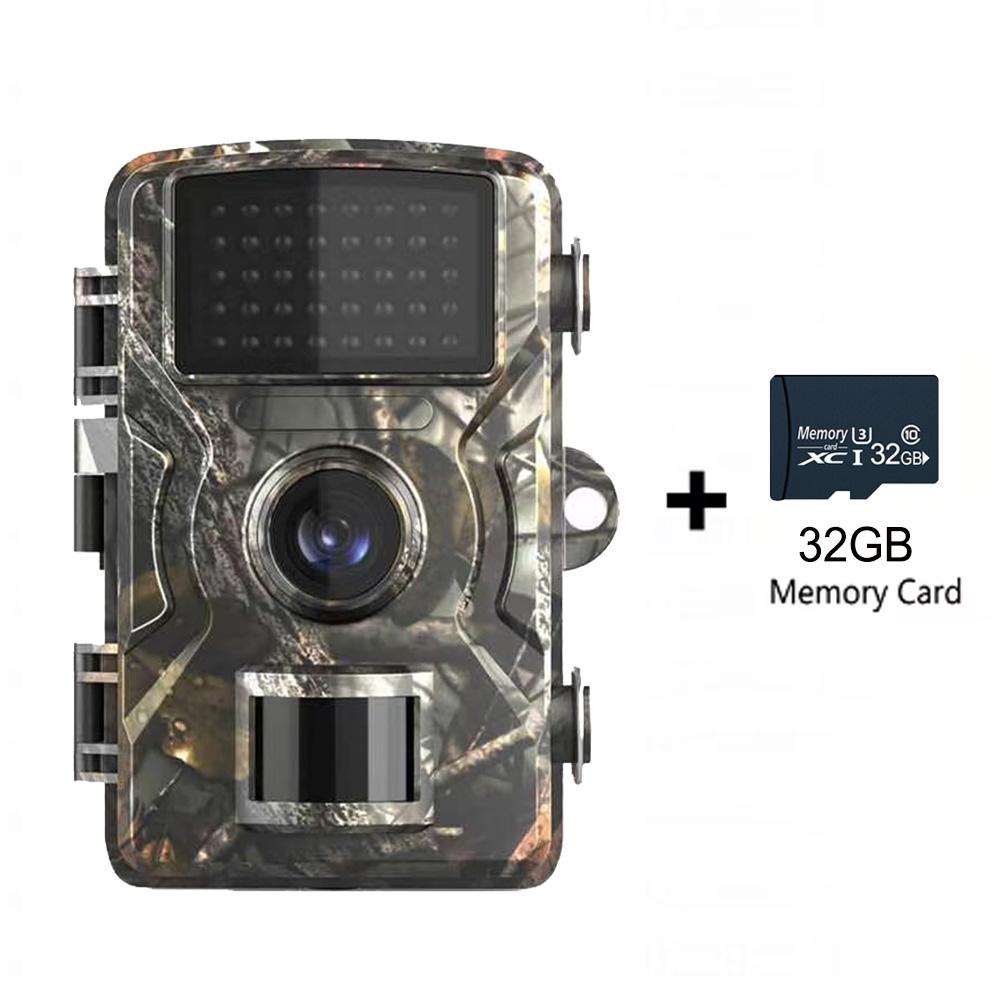 16MP 1080P Wildlife Scouting Trail Camera with 2 Inch Screen 07s Trigger Time Outdoor Hunting Infrared Night Vision Photo Video