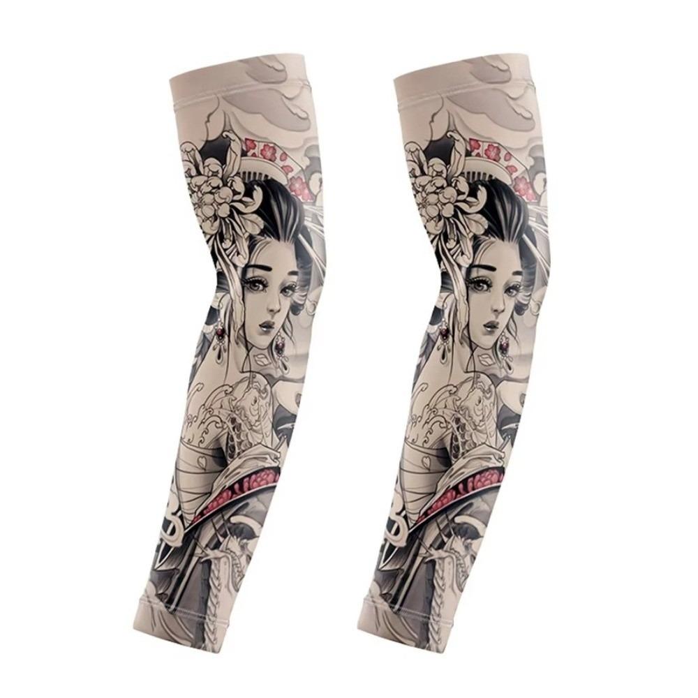 

Ice Fabric Arm Cover Breathable Camping Moto Sleeve Fashion Flower Arm Sleeves Outdoor Sports 1