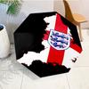 EnglFootball Crest Automatic Folding Umbrella - 8-Rib Travel Umbrella with Auto Open/Close & Portable, Gift for Christmas, Birthdays