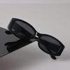 Occhiali da Sole Quadrati Vintage Donna Uomo Retro Casual Moda Neri Trasparenti Occhiali da Sole Occhiali da Vista Femminili