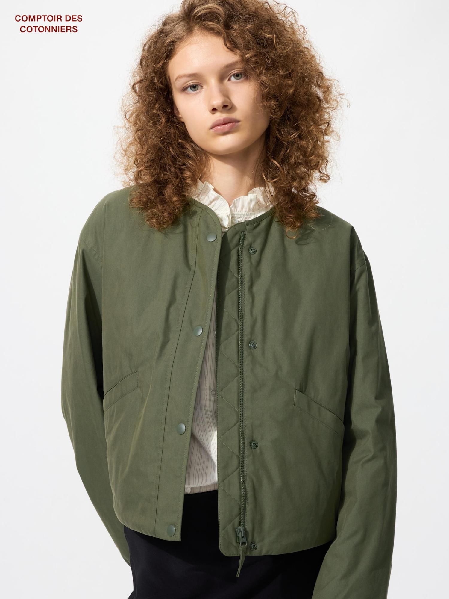 

Uniqlo Cotton Blend Padded Jacket 59 DARK GREEN/XL