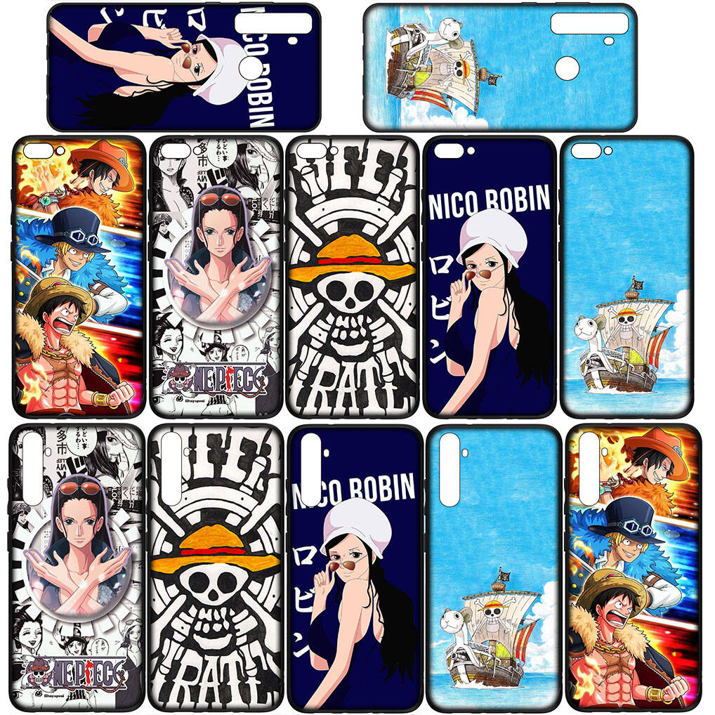 For Samsung Galaxy S25 S24 S23 iPhone 17 16 15 Xiaomi Redmi Note 14 13 12 Plus Pro Max XR A37 Phone Case Lovely Nico Robin One Piece Luffy OPPO Huawei
