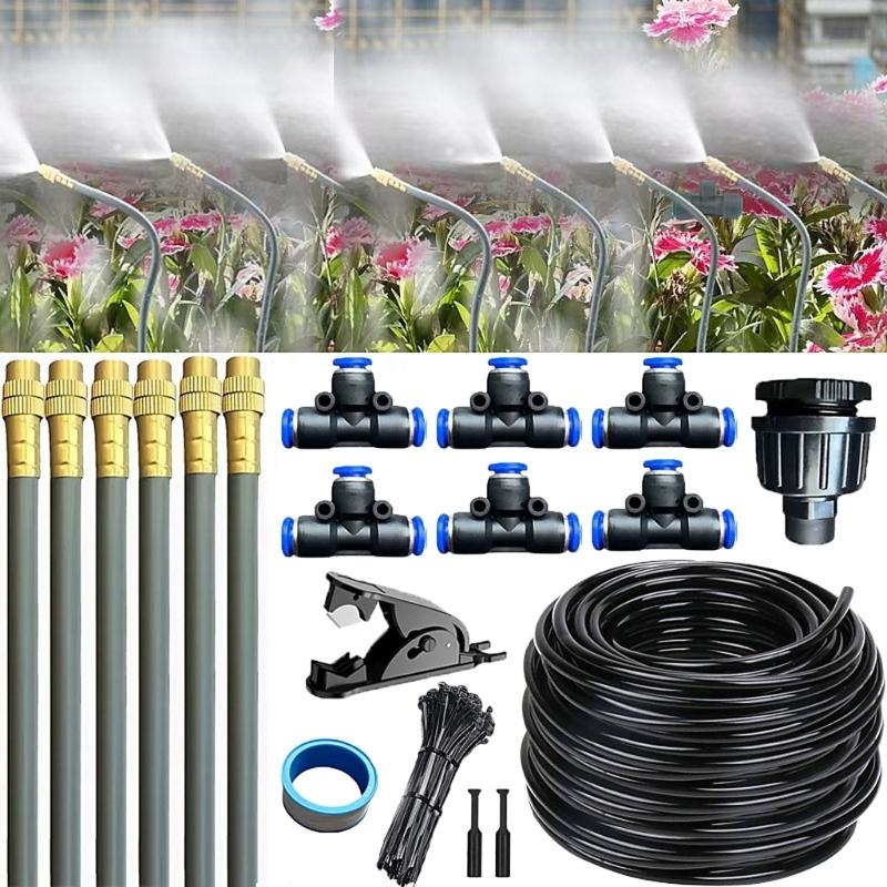 Adjustable Angled Garden Sprinkler Set Drip Irrigation System Heat Resistant For Efficient Watering In Yard And Lawns