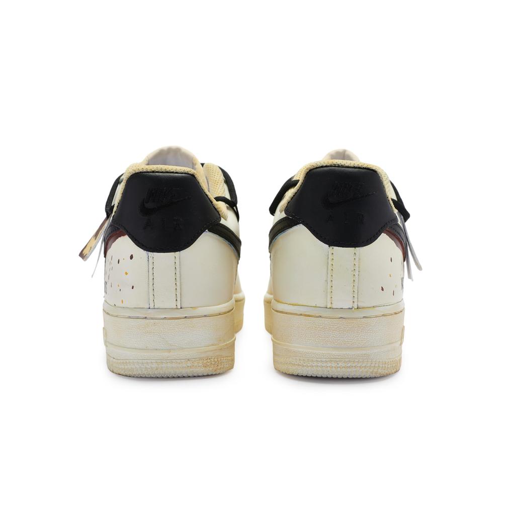 Nike Air Force 1 Slip Resistant Low top Skateboard Shoes Women's Beige Brown Black DH2920-111(Team80-)