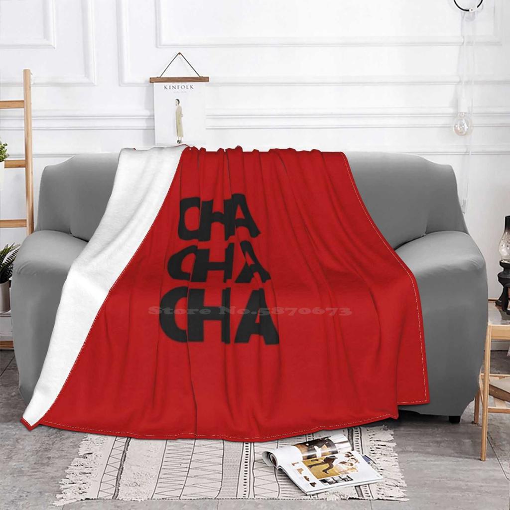 Cha Cha Cha-Ballroom Dancing Creative Design Light Thin Soft Flannel Blanket Cha Cha Cha Ballroom Dancing Funny Dancing Modern