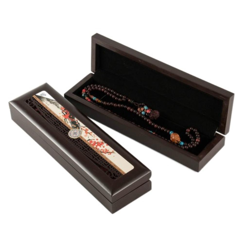 Bracelet Necklace Jewelry Display Box Pedant Vintage Trinket Case Wooden Jewelry Box  Gift Box