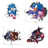 Sonic The Hedgehog Wall Sticker Cartoon Decor For Kids Bedroom Wall Art