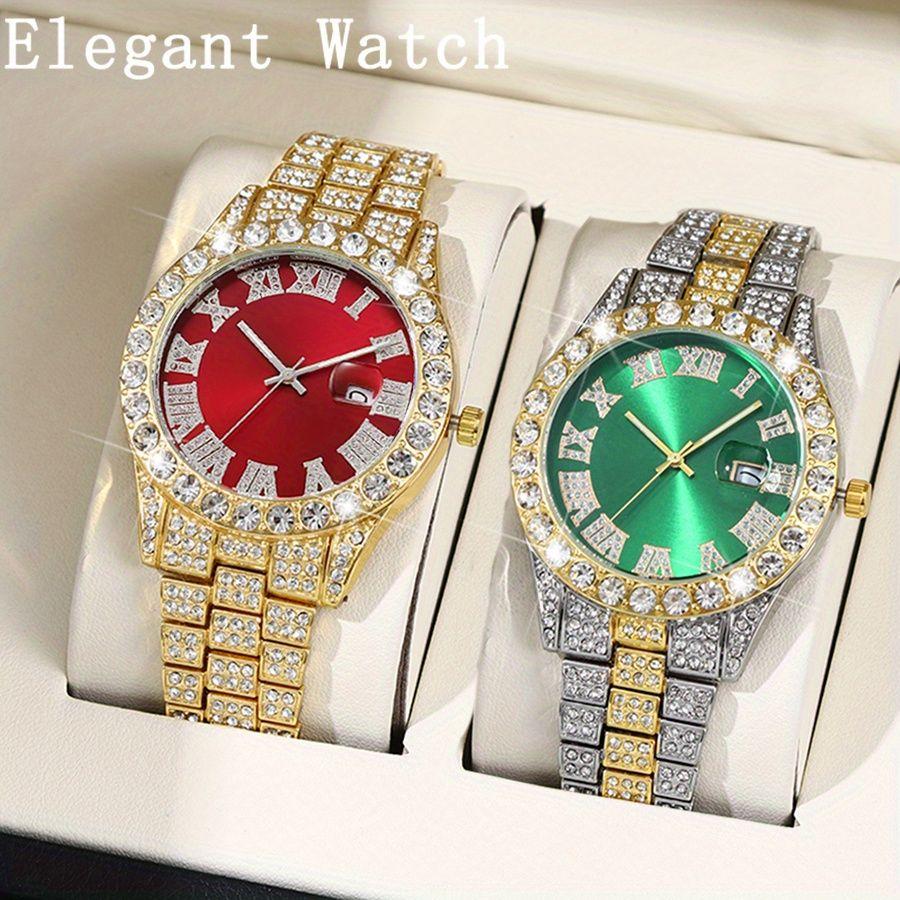 

2pc/set Men Watch Men s Fashion Quartz Watch Watch for Men Christmas Halloween Gifts