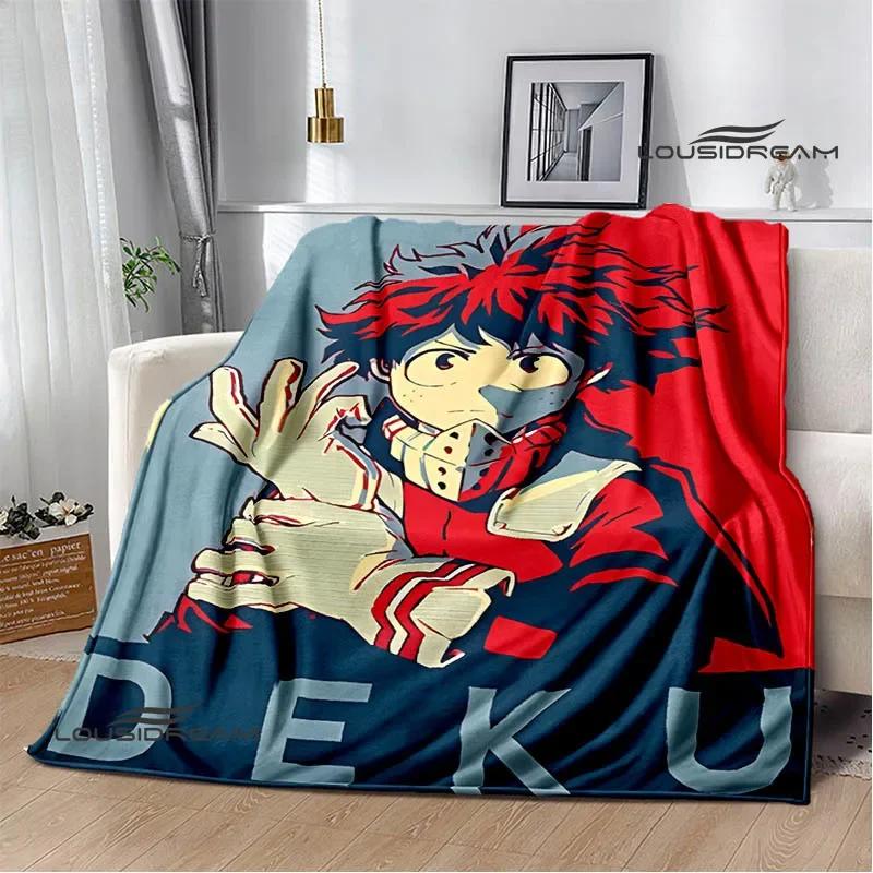 Decke mit Cartoon-Aufdruck „My Hero Academia“, warme Flanelldecken, weiche und bequeme Decke, Reisedecke für Zuhause, Geburtstagsgeschenk
