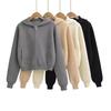 2025 Stylish Women's Hooded Zipper Knit Cardigan - Casual, Loose Fit, Versatile Design