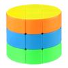 Fanxin 3X3 Cylindrical Magic Cube Special Shaped Stickerless Magic Cube 3X3X3 Twisted Magic Cube Puzzle Cubo Magico Toy Gifts