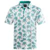 Hawaiian Plants Polo Shirt Man Summer 3D Print Leaves Flower Short Sleeve Golf Polo Shirts Oversized Street