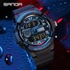 Sanda Luminous Waterproof Men's Sports Wristwatch - Korean Style for Teenagers and Students