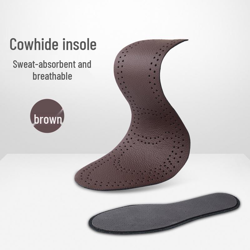 Soletta in Pelle di Vacchetta Unisex: Assorbente del sudore, Traspirante, Ammortizzante, Comfort Anti-Dolore