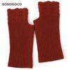 BOHOBOCO Women's 100% Cashmere Fingerless Gloves