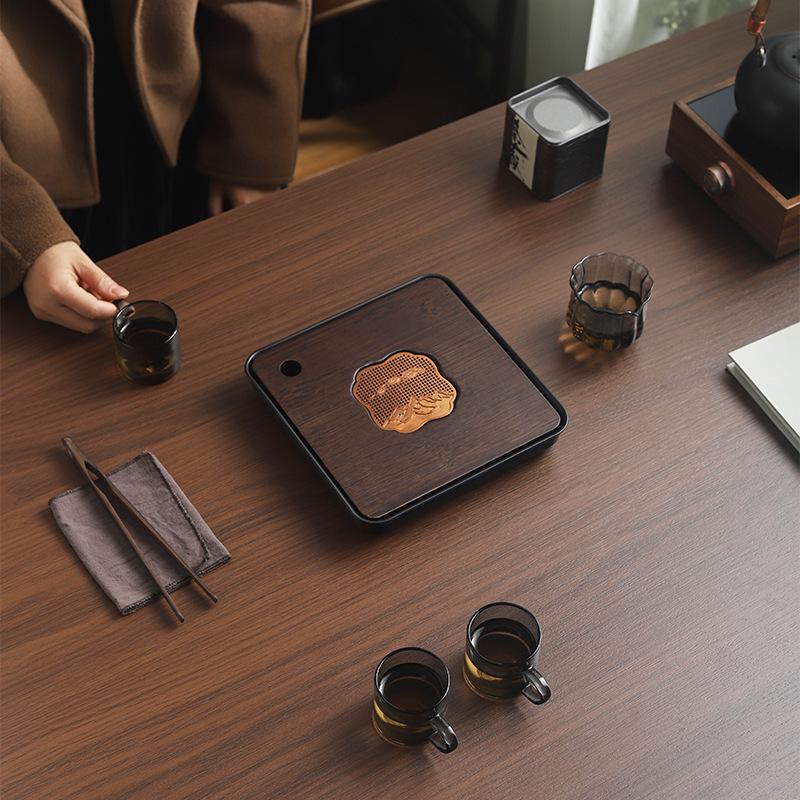 2025 Solid Wood Tea Tray: Modern, Draining Tea Table Set for Home