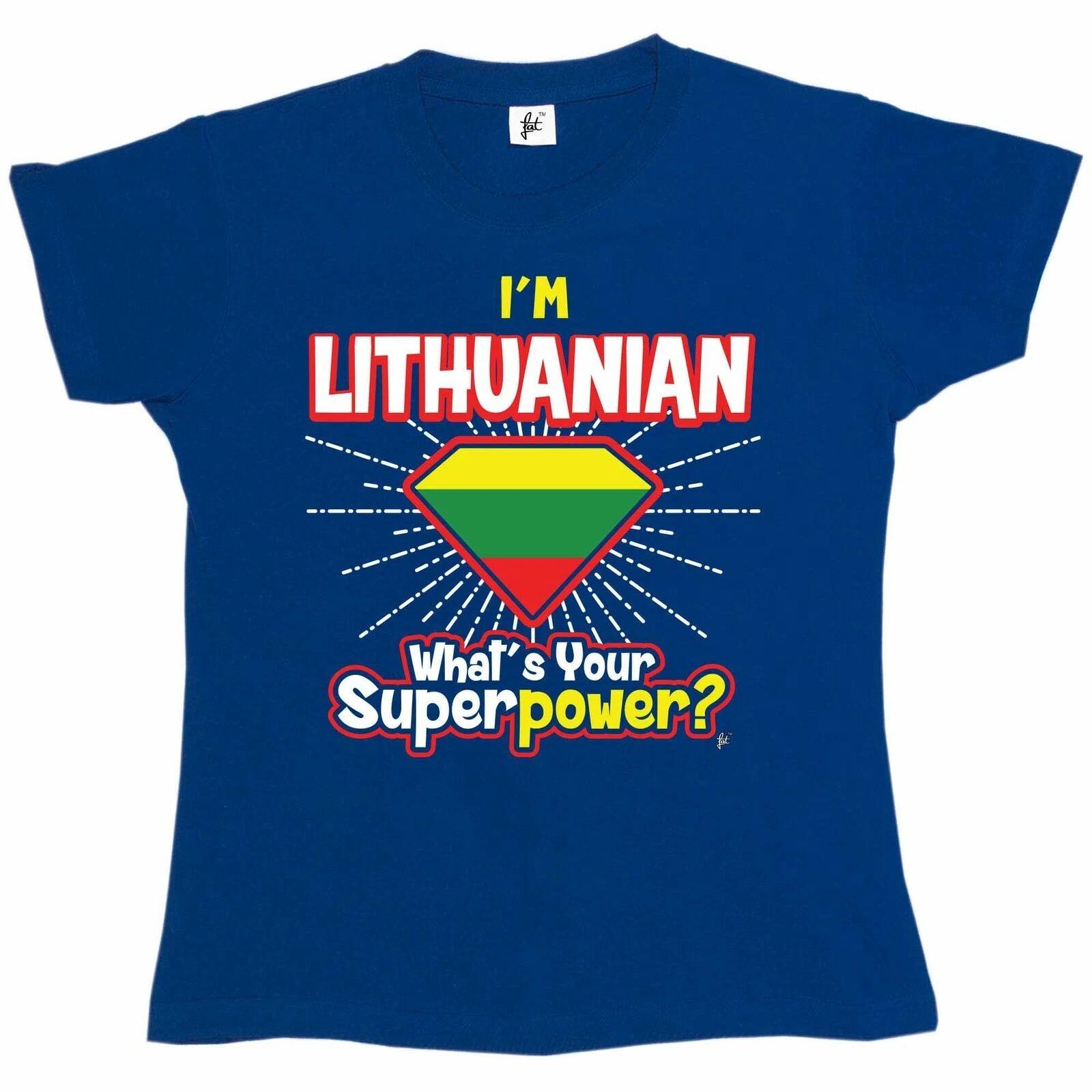 I m Lithuanian - What s Your Superpower? Womens Boyfriend Fit T-Shirt XXL