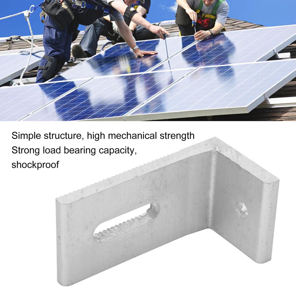 L Foot Solar Mount Aluminum Alloy Photovoltaic Panel Mounting Bracket for Roof PV System L Foot Solar Bracket