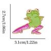 Pink Glitter Boots Frogs Pins Decorations Pink Glitter High Heel Frogs Brooch Pin Charm for Backpacks and Hats Decors