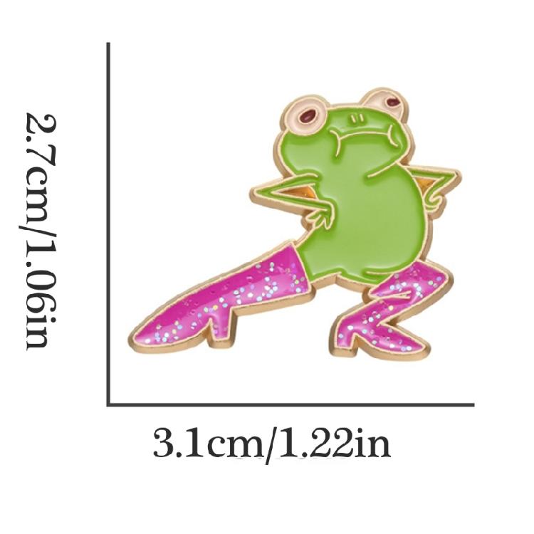 Pink Glitter Boots Frogs Pins Decorations Pink Glitter High Heel Frogs Brooch Pin Charm for Backpacks and Hats Decors