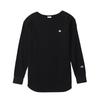 Long Long Round COTTON One Point Long Sleeve M [Champion] T-shirt, Sleeve, Neck, 100% Cotton, USA, Logo, Shirt, Women's Basic, CW-Y416, Black,