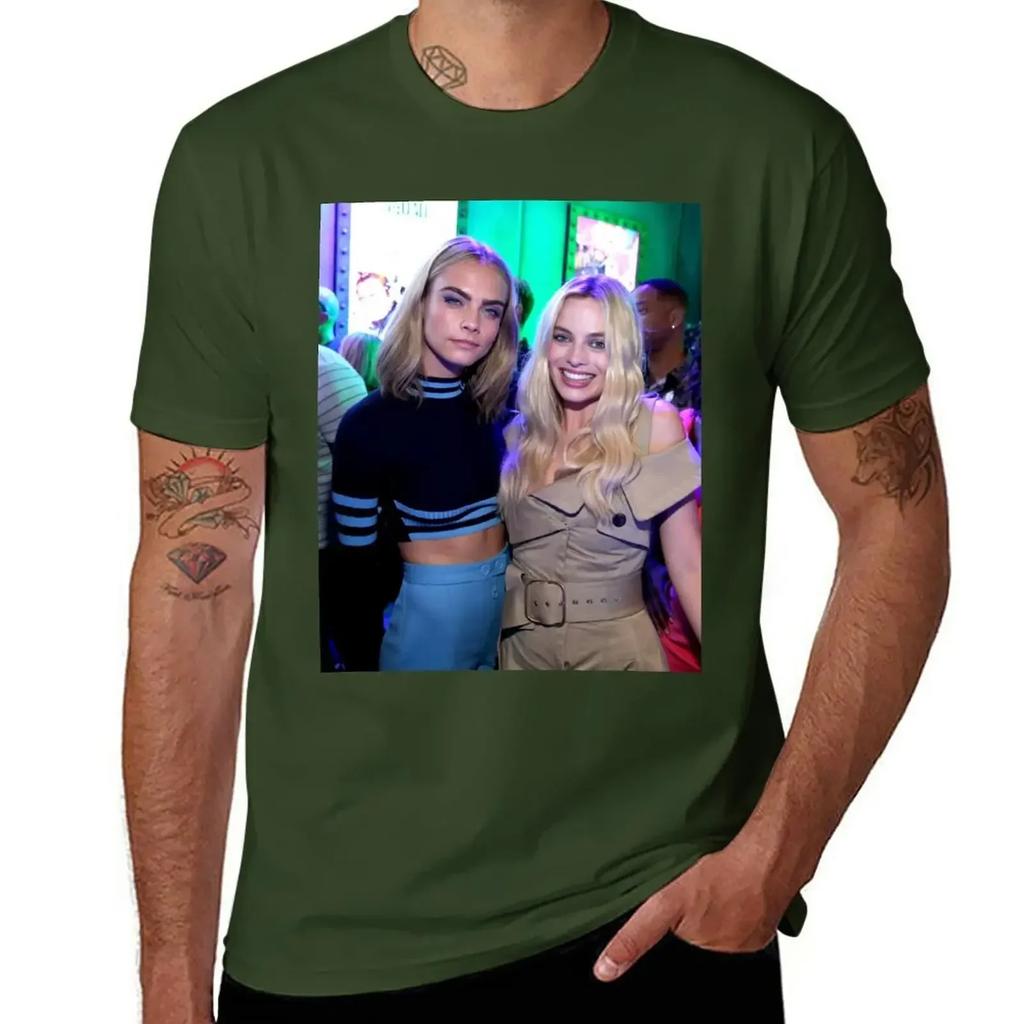 Cara And Margot T-Shirt animal prinfor boys plus sizes Men's t-shirt