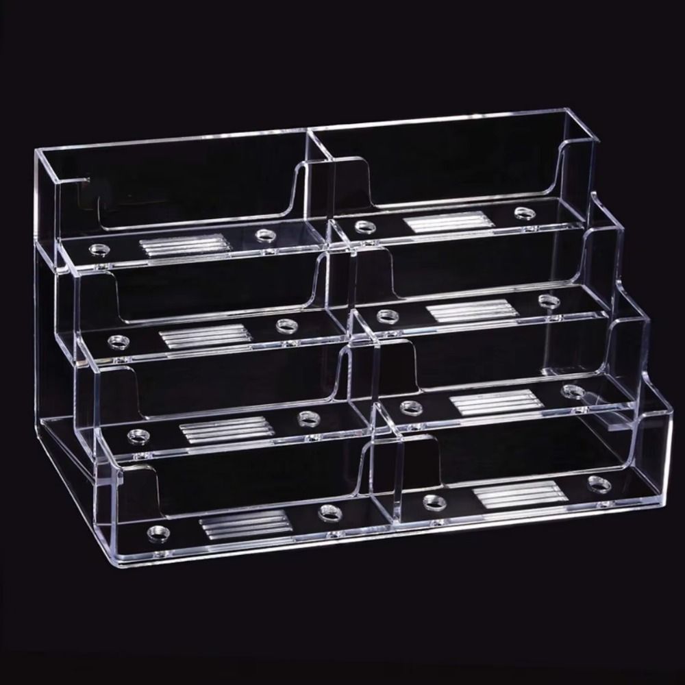 Transparent Name Card Display Stand Display Holder Business Card Storage Box  Office Supplies