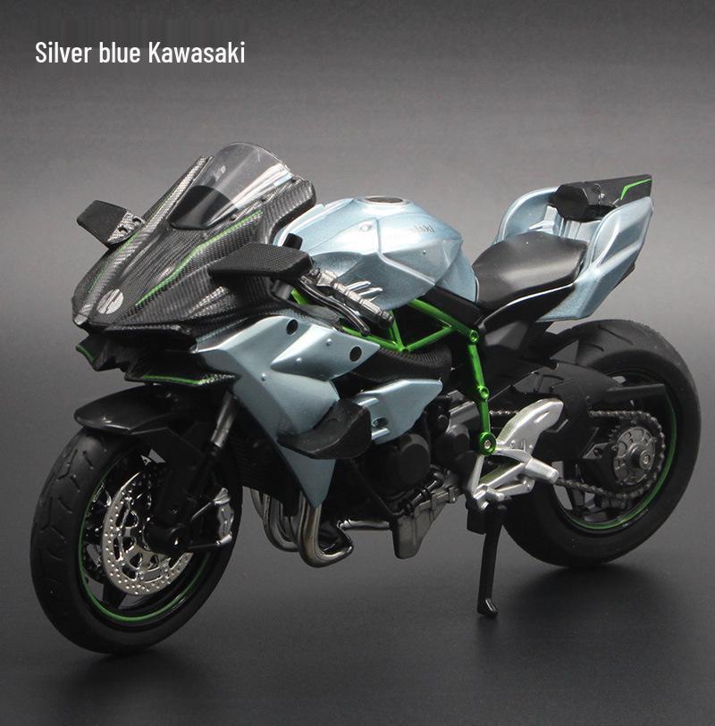 Kawasaki 1:12 Model de motocicleta din aliaj Ducati cu sunet pentru copii