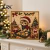 Craft Kits for Teens Xmas Cat Faux Pearl Painting Kit, Festive Art DIY Christmas Winter Home Decor Cute Kitty 3D Bead Kit Adults Teens, Holiday