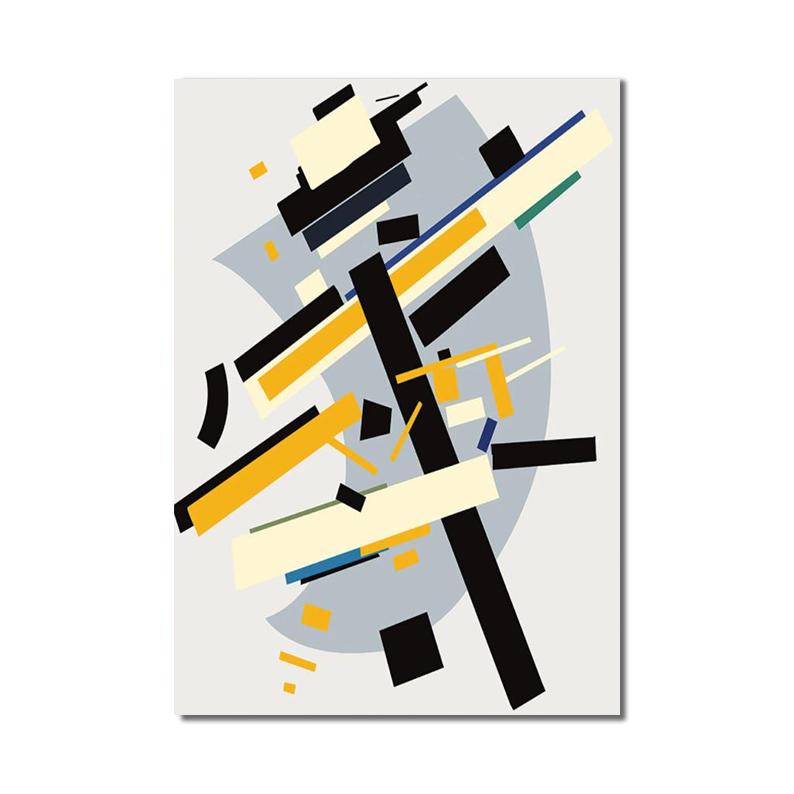 

Геометрия абстрактные линии Казимира Малевича музей выставка плакат холст живопись настенные художественные фотографии декор для дома и офиса 21x30cm No Frame