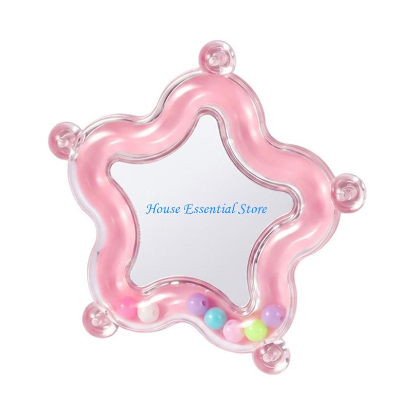 P15F Hanging Cage Toy for Pet Birds with Moving Beads Flower Toy and Body