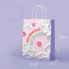 1-50PCS Gift Bag Creative Oil Painting Portable Gift Bag Holiday Gifts Kraft Paper Gift Bag New Year Gift Bag for Students