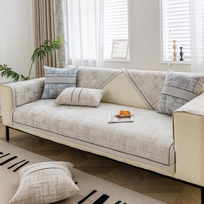 Light Luxury Chenille Sofa Cushion Four Seasons Universal Non-Slip Simple Modern Cushion Leather Sofa Cover