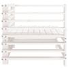Garden Corner Sofa White Solid Pine Wood