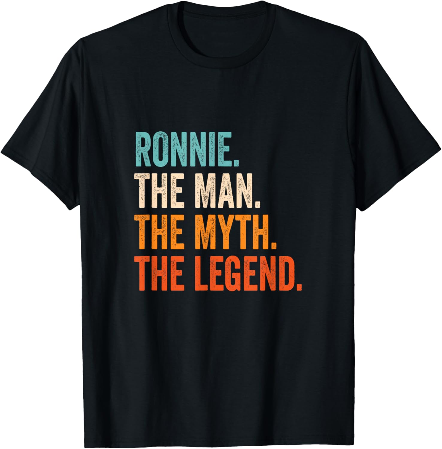 Ronnie The Man The Myth The Legend First Name Ronnie T-Shirt S
