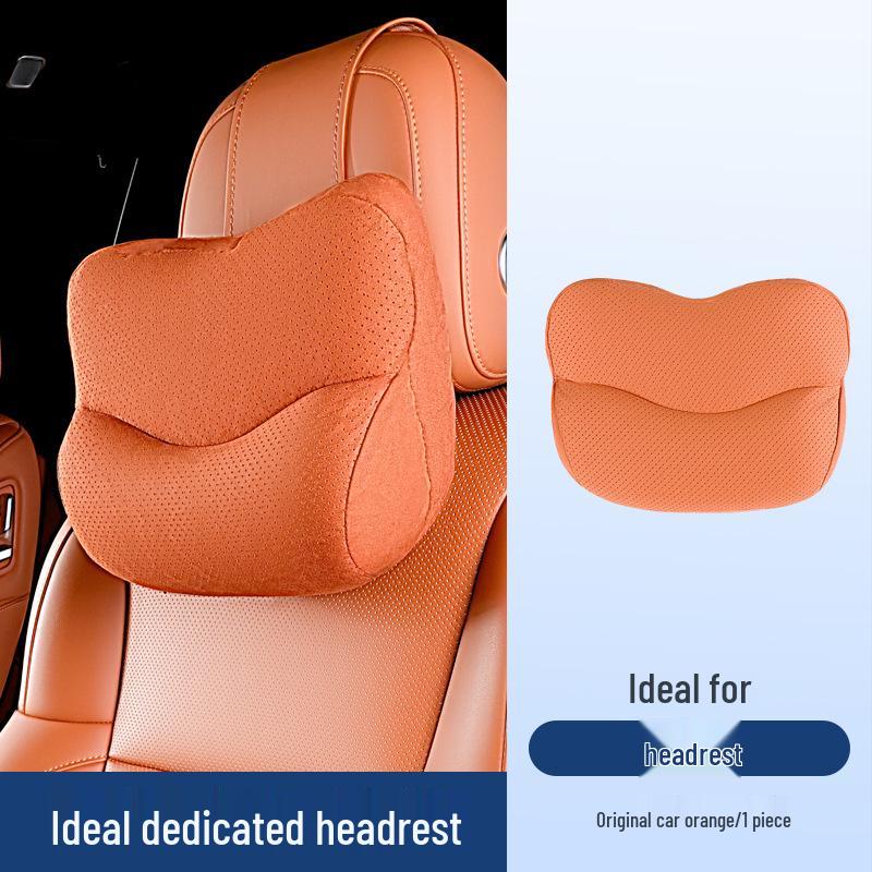 Neck Support Pillow for Ideal Headrest L6L7/L8/L9: MEGA Car Lumbar and Neck Protector