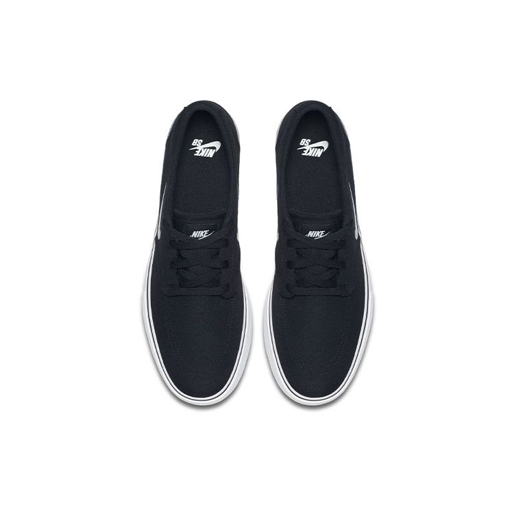 Nike Canvas Trendy Versatile Casual Slip-Resistant Durable Breathable Low-Top Skate Shoes Men sneaker Black 729825-001