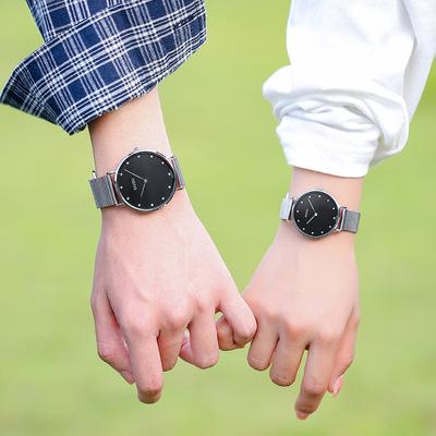 Fashion Couple Watches Korean Style Casual Girls Quartz Watch British Style Couple Watch