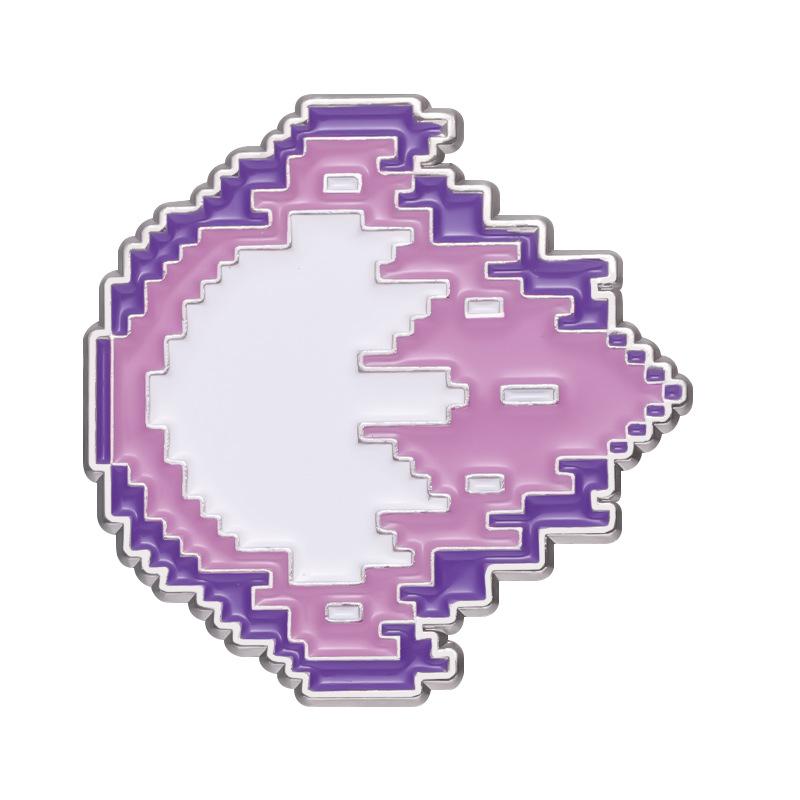 Fighter Fashionable Street Game Cartoon Brooch Pin With Eyecatching Flame Details