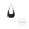 MASTER CANVAS Fabric Semi Round Shoulder Bag, Dumpling Shoulder Bag Regular Women's Black MCKW589
